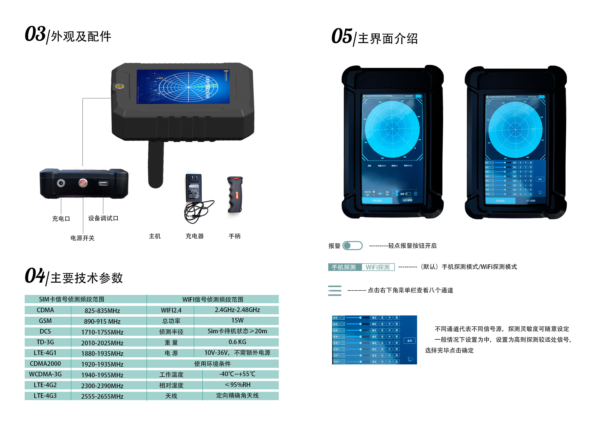 MDPB-DB02 便攜式信號檢驗儀